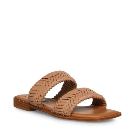 Brown Steve Madden Sharyn Women's Flat Sandals | PH 3021DTS